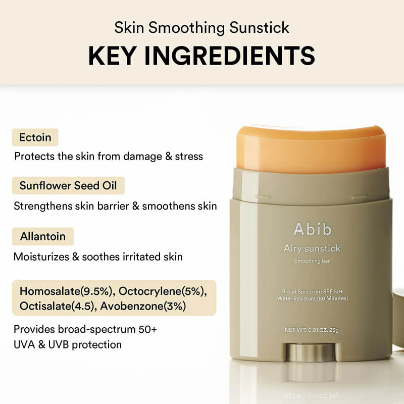 [Abib] Airy Sunstick Smoothing Bar SPF50+ PA++++ 23g