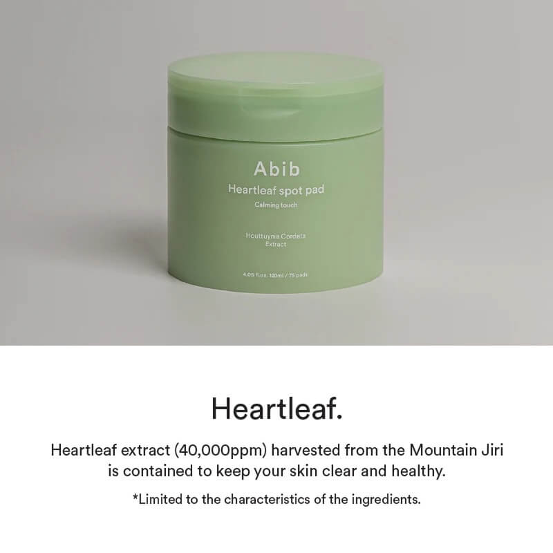 [Abib] Heartleaf spot pad Calming touch - 150ml. 80 pads