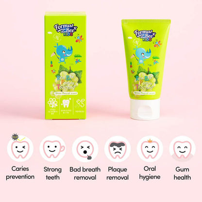 [FormalBeeKids] Real Bee Propoly Toothpaste Shine Muscat 60g 3pcs X Bundle Pack