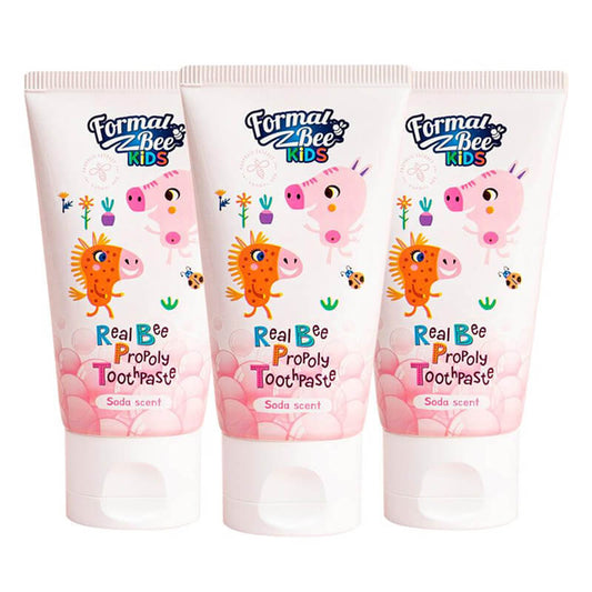 [FormalBeeKids] Real Bee Propoly Toothpaste Soda 60g 3pcs X Bundle Pack