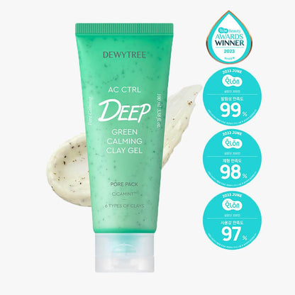 [Dewytree] AC CTRL DEEP GREEN CALMING CLAY GEL PORE PACK 100ml