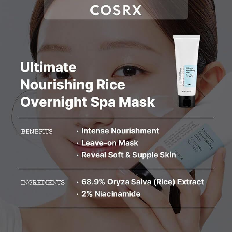 [Cosrx] Ultimate Nourishing Rice Overnight Spa Mask 60ml