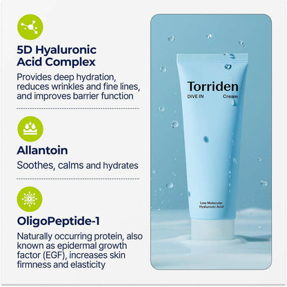 [Torriden] DIVE IN Low Molecular Hyaluronic Acid Cream 80ml