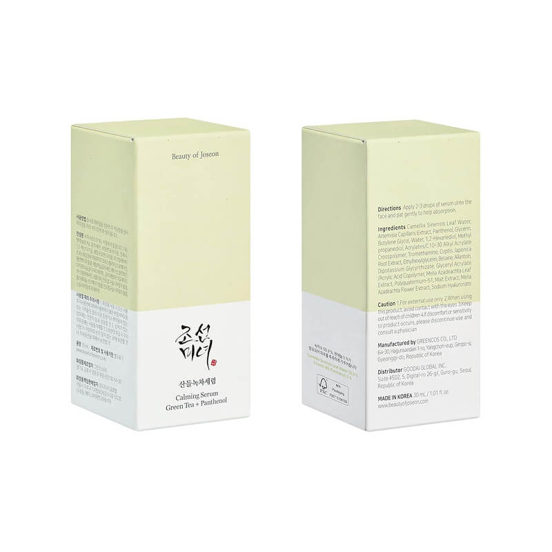 [BeautyOfJoseon] Calming Serum : Green tea + Panthenol 30ml