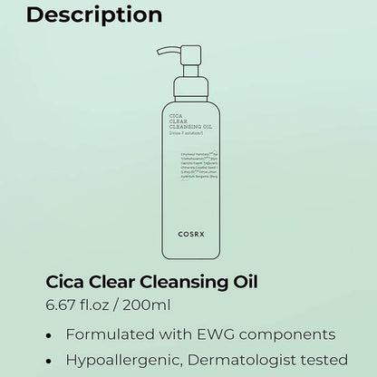 [Cosrx] Pure Fit Cica Clear Cleansing Oil 200ml