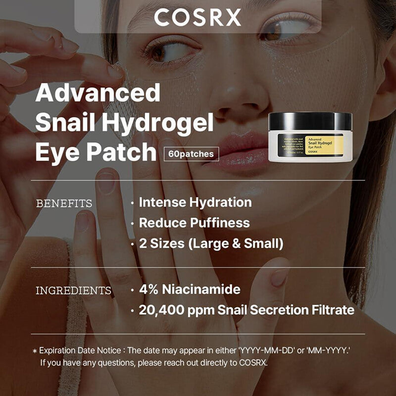 [Cosrx] Advanced Snail Hydrogel Eye Patch 60ea