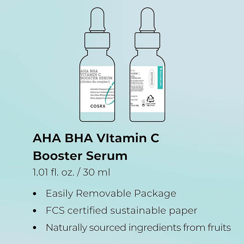 [Cosrx] Refresh AHA BHA Vitamin C Booster Serum 30ml