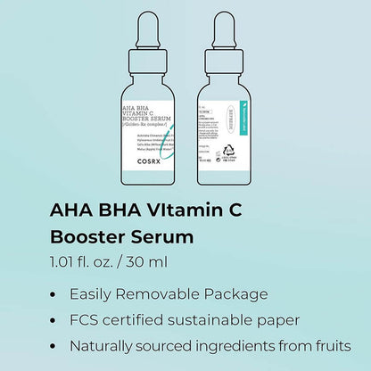 [Cosrx] Refresh AHA BHA Vitamin C Booster Serum 30ml