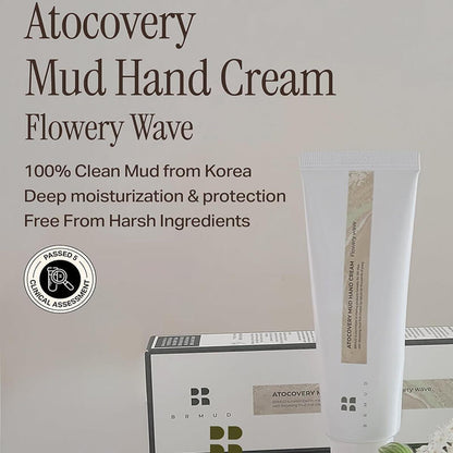 [BRMUD] ATOCOVERY MUD HAND CREAM  (FLOWERY WAVE) 50ml