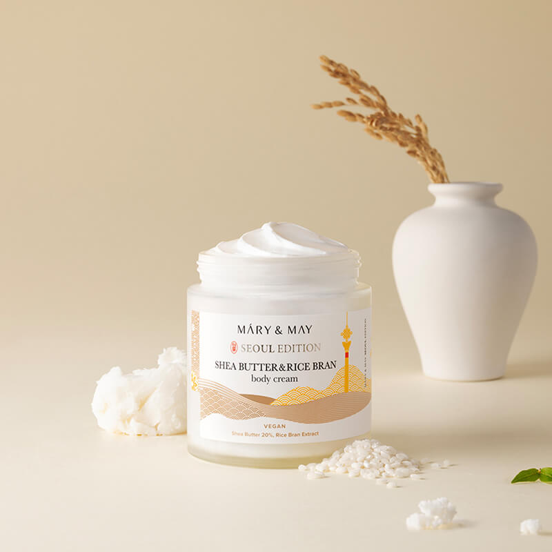 [Mary&May] Shea Butter & Rice Bran Body Cream 250ml