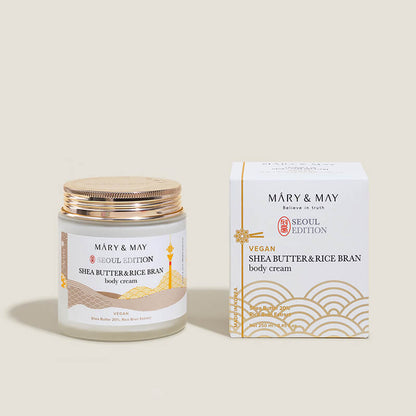 [Mary&May] Shea Butter & Rice Bran Body Cream 250ml