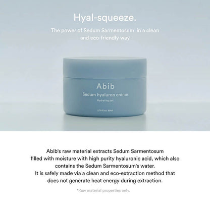 [Abib] Sedum Hyaluron Crème Hydrating Pot 80ml