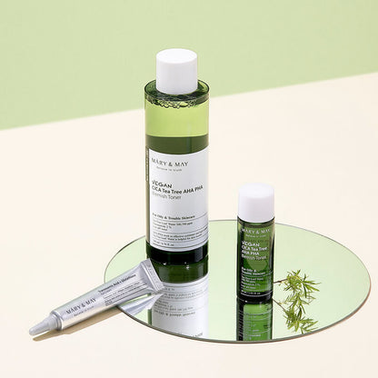 [Mary&May] Vegan CICA Tea Tree Toner Special Set (200ml+30ml+Eye cream 12g)