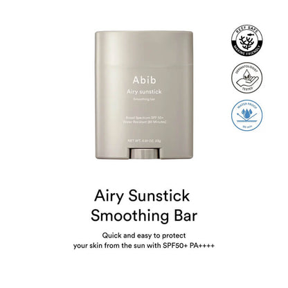 [Abib] Airy Sunstick Smoothing Bar SPF50+ PA++++ 23g