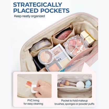 Portable Waterproof Makeup Bag – Smart Storage for Everyday Beauty