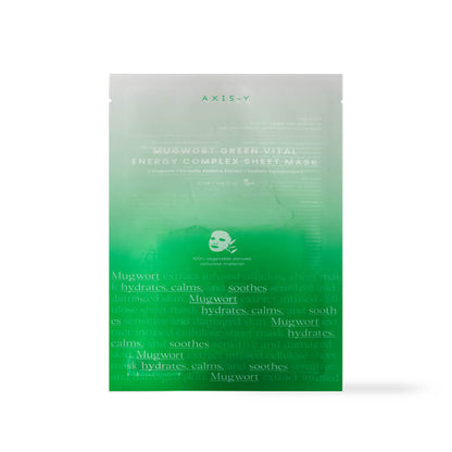[AXIS-Y] Mugwort Green Vital Energy Complex Sheet Mask 27ml