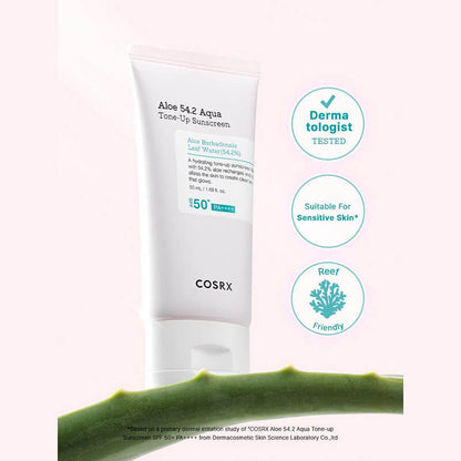 [Cosrx] Aloe 54.2 Aqua Tone-up Sunscreen 50ml