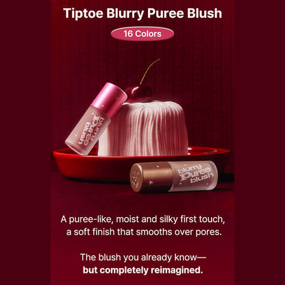 [Tiptoe] Blurry Puree Blush 5g - 16 Colors