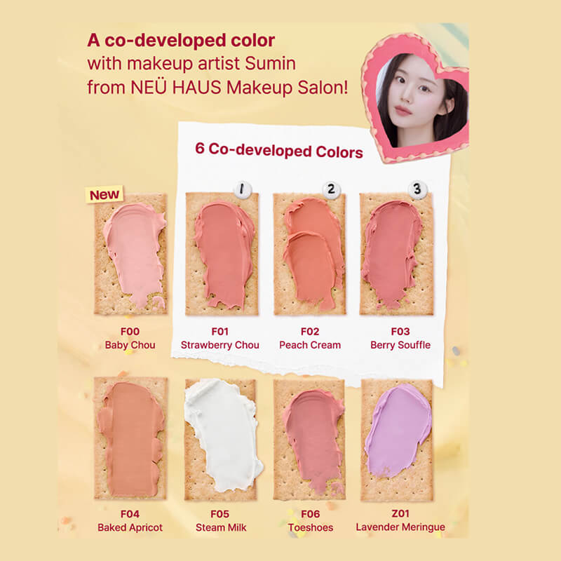 [Tiptoe] Blurry Puree Blush 5g - 16 Colors