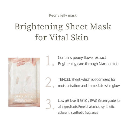 [Needly] Peony Jelly Mask 10 sheets