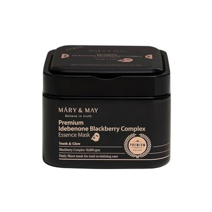 [Mary&May] Premium Idebenone Blackberry Complex Essence Mask 20EA/250g